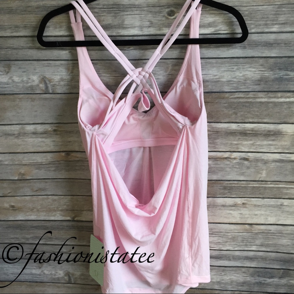 NWT LULULEMON KNOT YOUR TYPICAL TANK PEARL PINK 10 - Picture 4 of 6